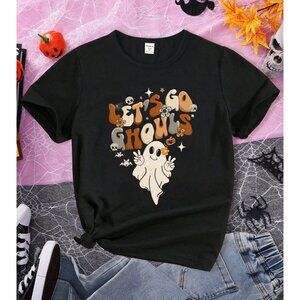 🧿 3 for $33 🧿 "Let’s Go Ghouls" Halloween Ghost Graphic Tee Black XL